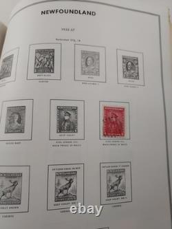 H. E. Harris Stamp Album CANADA & PROVINCES Many Stamps inc. 1800s