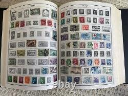 H. E. Harris Stamp album 2 Volume Standard With Some Stamps