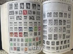 H. E. Harris Stamp album 2 Volume Standard With Some Stamps