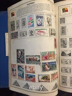 HARRIS STAMP ALBUM WORLDWIDE PAGES D-G with HUNDREDS Of Stamps