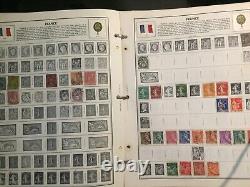 HARRIS STAMP ALBUM WORLDWIDE PAGES D-G with HUNDREDS Of Stamps