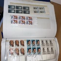 HE Harris USA LIBERTY 1 STAMP ALBUM Part A 1847-1983 BINDER With 250+ Stamps/Block