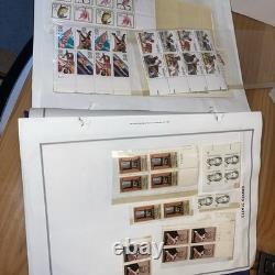 HE Harris USA LIBERTY 1 STAMP ALBUM Part A 1847-1983 BINDER With 250+ Stamps/Block