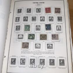 HE Harris USA LIBERTY 1 STAMP ALBUM Part A 1847-1983 BINDER With 250+ Stamps/Block