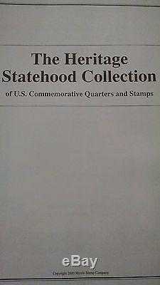 HERITAGE STATEHOOD COLLECTION STAMPS & QUARTERS Album Fact Sheets Quarters Stamp