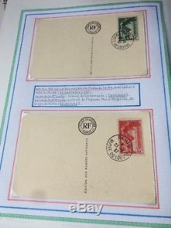 HIVER 2018 LOT 85 collection timbres ceres classiques France 12 albums Yvert +