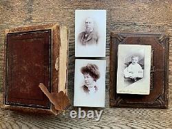 HONEOYE Rochester NY Jackson MICH Cabinet Card & CDV 75 Photos ALBUM Tax Stamps