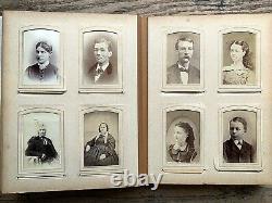 HONEOYE Rochester NY Jackson MICH Cabinet Card & CDV 75 Photos ALBUM Tax Stamps