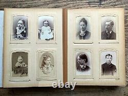 HONEOYE Rochester NY Jackson MICH Cabinet Card & CDV 75 Photos ALBUM Tax Stamps