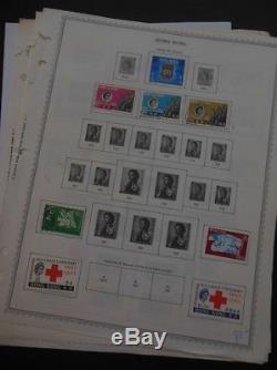 HONG KONG All Mint OG Hinged collection on album pages between years 1961-1976