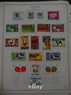 HONG KONG All Mint OG Hinged collection on album pages between years 1961-1976