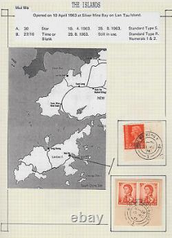 HONG KONG POSTMARKS Collection in a Senator springback album 15281