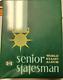 Huge Senior Statesman World Stamp Album Foreign Postage Almost 8,000