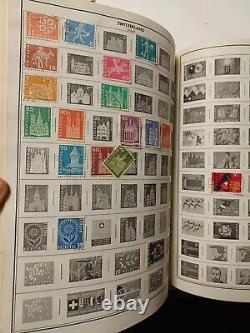 HUGE SENIOR STATESMAN World Stamp Album Foreign Postage Almost 8,000