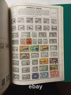 HUGE SENIOR STATESMAN World Stamp Album Foreign Postage Almost 8,000