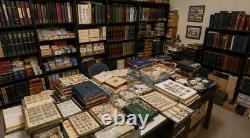 HUGE US & Worldwide Stamp Collection Lot, 100+ POUNDS, Albums Loose Used & Mint