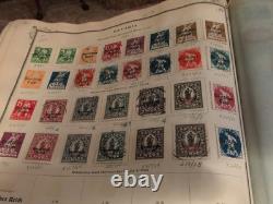 HUGE VINTAGE SCOTT ALBUM stuffed With International High Value Stamps. Amazing