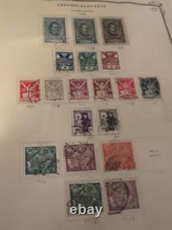 HUGE VINTAGE SCOTT ALBUM stuffed With International High Value Stamps. Amazing