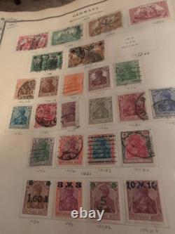 HUGE VINTAGE SCOTT ALBUM stuffed With International High Value Stamps. Amazing