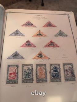 HUGE VINTAGE SCOTT ALBUM stuffed With International High Value Stamps. Amazing