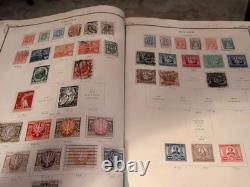 HUGE VINTAGE SCOTT ALBUM stuffed With International High Value Stamps. Amazing