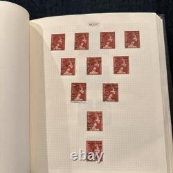 HUGE Vintage Stanley Gibbons Devon Album 1,494 Stamps, 37 Countries 1940s-70s