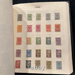 HUGE Vintage Stanley Gibbons Devon Album 1,494 Stamps, 37 Countries 1940s-70s