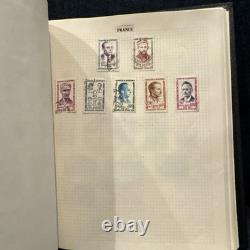 HUGE Vintage Stanley Gibbons Devon Album 1,494 Stamps, 37 Countries 1940s-70s
