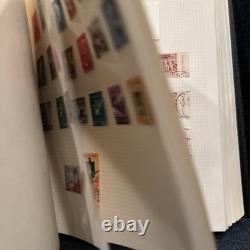 HUGE Vintage Stanley Gibbons Devon Album 1,494 Stamps, 37 Countries 1940s-70s