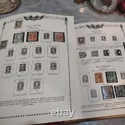 HUGE and valuable United States stamp collection in minkus album. 1850s forward