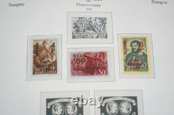 HUNGARY 1940s-1960s COLLECTION OF 1,100+ STAMPS MINT & USED IN LIGHTHOUSE ALBUM