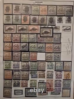 HUNGARY Old Stamp Collection Mint and Used hinged on Album pages