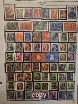 HUNGARY Old Stamp Collection Mint and Used hinged on Album pages