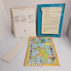 Harris Pioneer World Wide Postage Stamp Album 1977 180+ Stamps Collection & USA