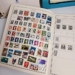 Harris Pioneer World Wide Postage Stamp Album 1977 180+ Stamps Collection & USA
