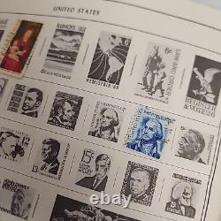 Harris Pioneer World Wide Postage Stamp Album 1977 180+ Stamps Collection & USA