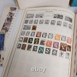Harris Pioneer World Wide Postage Stamp Album 1977 180+ Stamps Collection & USA