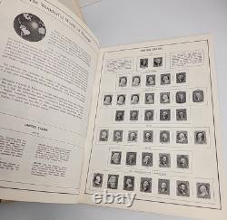 Harris Pioneer World Wide Postage Stamp Album 1977 180+ Stamps Collection & USA