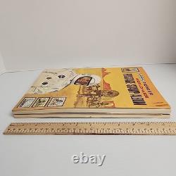 Harris Pioneer World Wide Postage Stamp Album 1977 180+ Stamps Collection & USA