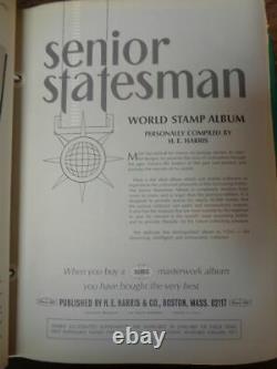 Harris Senior Statesman Masterwork 4 Volume Stamp Album Collection WW stamps