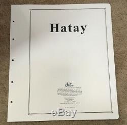 Hatay Complete Mint Collection On Palo Hingeless Color Album Pages SCV$ 302