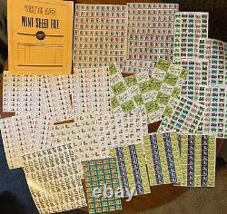 Huge 7500+ Piece 1907-1980's US Christmas Seal Collection in Album + Extras