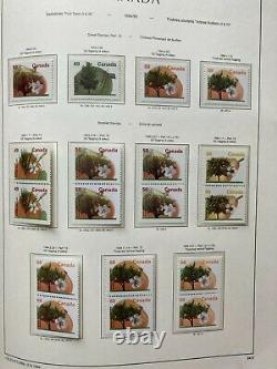 Huge Canada modern stamp collection in 4 De Luxe Lighthouse hingeless albums