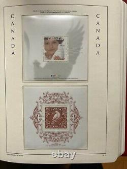 Huge Canada modern stamp collection in 4 De Luxe Lighthouse hingeless albums