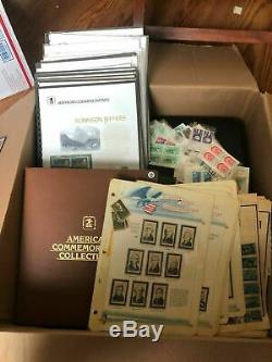 Huge Collection of American Commemorative stamps, 2 Albums, Estate Stamp Lot
