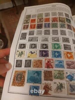 Huge H E Harris Worldwide Stamp Collection In Generously Filled Album. Quality+