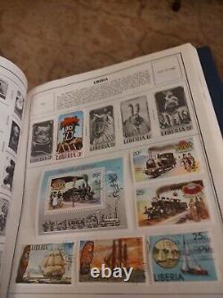 Huge H E Harris Worldwide Stamp Collection In Generously Filled Album. Quality+