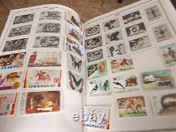 Huge H E Harris Worldwide Stamp Collection In Generously Filled Album. Quality+