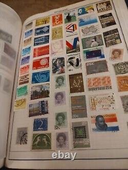 Huge H E Harris Worldwide Stamp Collection In Generously Filled Album. Quality+