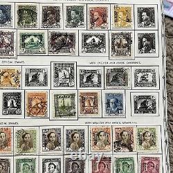 Huge Lot Of Iraq Stamps On Album Page, Overprints, Mint, Used Amazing Collection